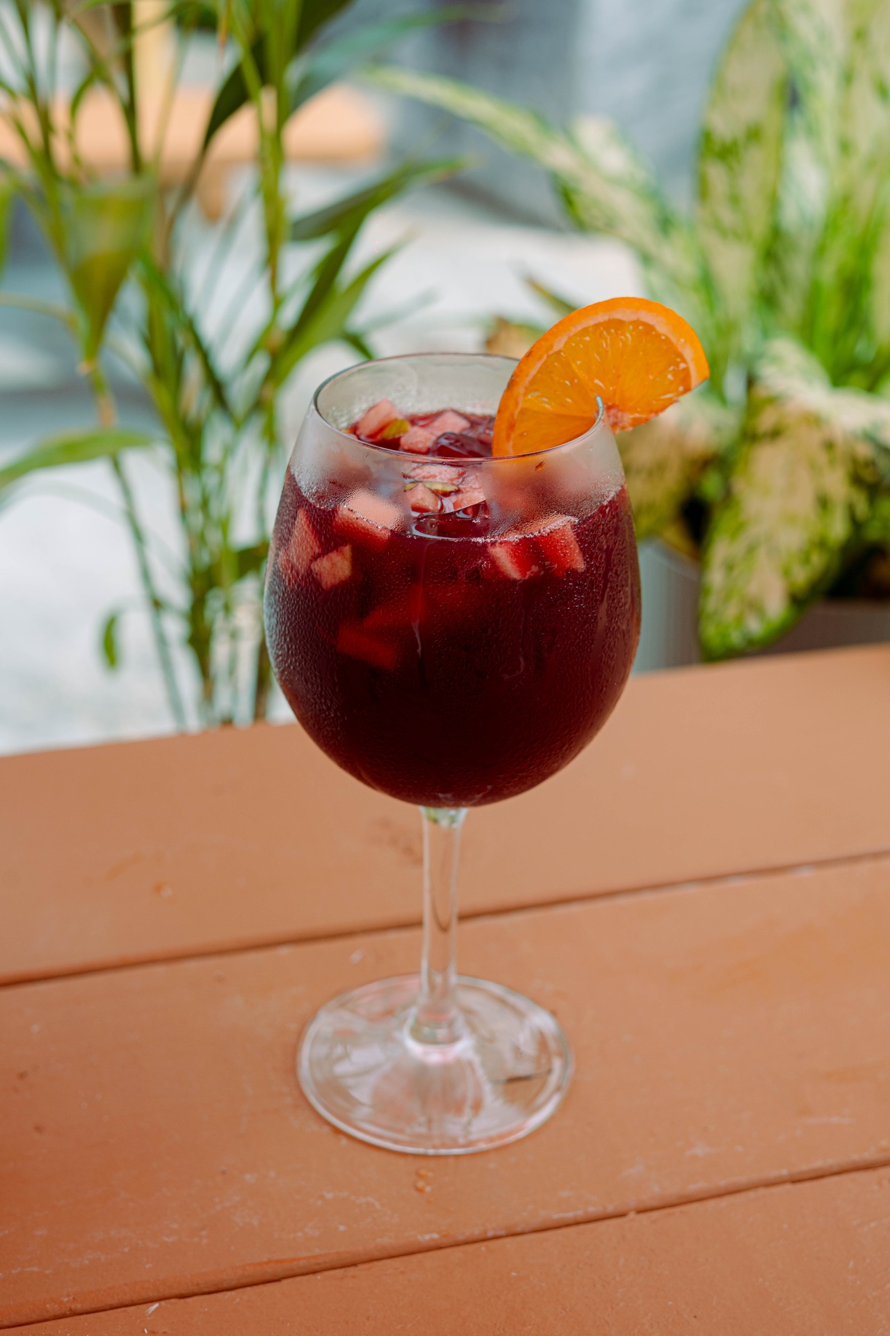 Red sangria cocktail